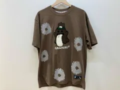 GRAF&WU グラフアンドウー ゴーストワッペン 半袖Tシャツ 丸首 クルーネック サイズL ブラウン コットン 綿 中国製のサムネイル