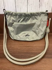 topologie トポロジー ショルダーバッグ 巾着 リバーシブルバケット グレー