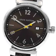 ルイ・ヴィトン LOUIS VUITTON Q1111 タンブール デイト クォーツ メンズ _957128のサムネイル