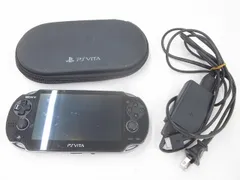  中古品 ゲーム PS Vita 本体 PCH-1100 ブラック 動作品 充電器付き