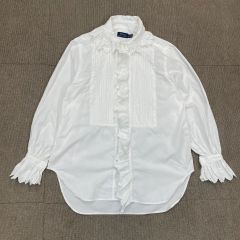 新品】45rpm カシュクール ブラウス フリル 長袖 シャツ インド綿