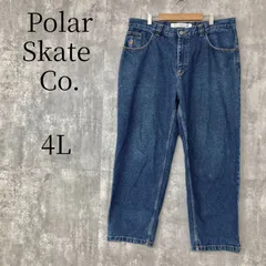 Polar Skate Co. 93! DENIM ポーラースケートカンパニー デニムパンツ 36/32 ブルー 93デニム ジーンズ ワイドパンツ 刺繍ロゴ ストリート系 大きいサイズ ゆるだぼ 太め メンズ カジュアル おしゃれのサムネイル