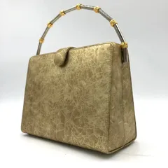 RODO ロド ハンドバッグ パーティーバッグ ゴールド 金 メタルハンドル 中古のサムネイル