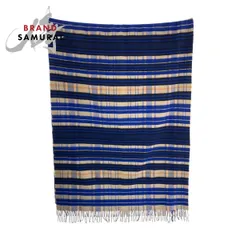 美品 HERMES エルメス 204cm×73cm ブルー マルチカラー カシミヤ マフラー ストール ショール 大判 レディース 505971【中古】のサムネイル