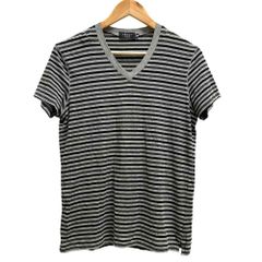 Dior Homme ボーダー Tシャツ 蜂刺繍 ポケット付き 44 - メルカリ
