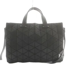 バオバオ イッセイミヤケ BAOBAO ISSEY MIYAKE 26SS TONNEAU MATTE トノーマット 2WAY ハンドバッグ ショルダー ワンカラー フェイクレザー 正三角形モチーフ 黒 ブラック BB61AG205 /BBのサムネイル