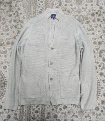 ☆イタリア製☆ Dunhill ニット カーディガン 腕ライン ロゴボタン 