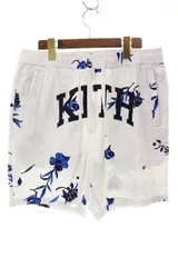 キスニューヨークシティ KITH NYC FLORAL SEERSUCKER HARDAWAY SHORT WHITE M フローラル シーサッカー ショートパンツ ハーフパンツ 花 ホワイト 【ブランド古着ベクトル】【中古】☆AA★260530のサムネイル