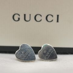GUCCI グッチ トレードマーク ハート フックピアス SV925 - メルカリ