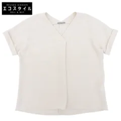 theory luxe　セオリーリュクス　美品 SUE DOUBLE WEFT タック カットソー トップス レディース アイボリー 38 03-9208227　38のサムネイル
