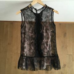 極美品 RED VALENTINO レッドヴァレンティノ フラワー チュール ロング