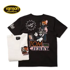 VANSON バンソン 半袖Tシャツ Tom and Jerry "天竺 半袖Tシャツ" TJN-2623のサムネイル