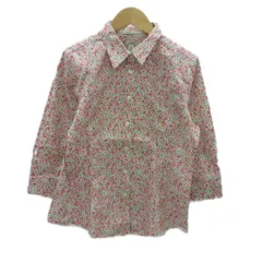 エルエルビーン L.L.BEAN カジュアルシャツ M マルチカラー オフホワイト 小花柄 七分袖 /HO53 ■ECE004のサムネイル