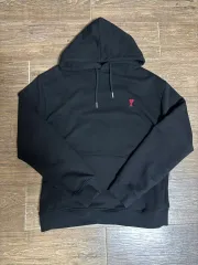 アミ スモール ハート ロゴ ブラック WHO Tシャツ XLのサムネイル