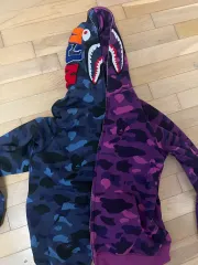 2026年最新】a bathing ape シャークパーカー 紫の人気アイテム - メルカリ