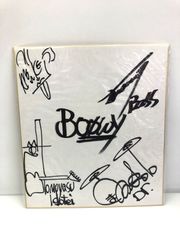 直筆 サイン色紙 BOOWY ボウイ 氷室京介 布袋寅泰 松井恒松 高橋まこと