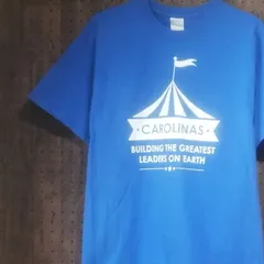 PORT&COMPANY 「CAROLINAS BUILDING THE GREATEST LEADERS ON EARTH」プリントＴシャツ 　サイズＬ