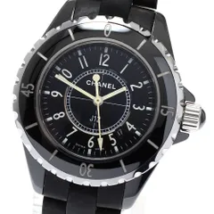 訳あり シャネル CHANEL H0681 J12 黒セラミック デイト クォーツ レディース _950976のサムネイル