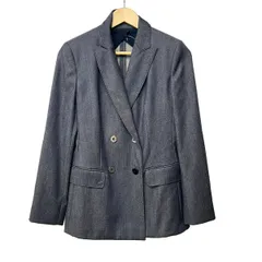 Max Mara(マックスマーラ) ジャケット サイズ40 M レディース美品  - ネイビー 長袖/肩パッド/秋/春のサムネイル