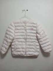(人気굿) THE NORTH FACE ザノースフェイス キッズ ピンク 軽量 ダウン サイズ 140
