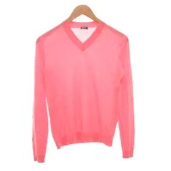 ジルサンダー JIL SANDER NAVY ニット セーター Vネック ウール 長袖 S ピンク /FF ■GY62のサムネイル