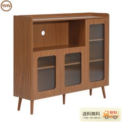 キャビネット サイドボード 120＊30＊101cm 扉付き 収納棚 リビング