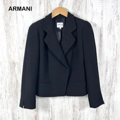 美品 ARMANI COLLEZIONI アルマーニコレツォーニ ハニカム ワッフル テーラードジャケット ブラックのサムネイル