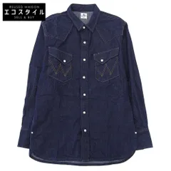 Wrangler　ラングラー　インディゴ デニム ウエスタンシャツ トップス メンズ ネイビー 1(M) WS9060　Mのサムネイル