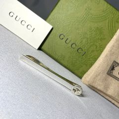 美品 希少 GUCCI グッチ インターロッキング ダブルG 鏡面スターリング