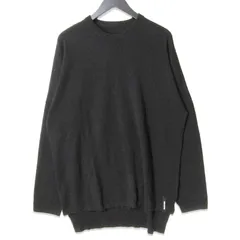 ISAMU KATAYAMA BACKLASH イサムカタヤマバックラッシュ ウール カシミア ニット KN-769-01 クルーネック ブラック 黒 L 27113814のサムネイル