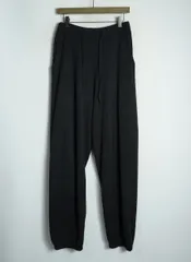 正規 24SS COMOLI コモリ ウール和紙 ニット イージー パンツ Z01-06009 チャコール サイズ1 3167Q♪のサムネイル