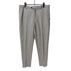 CIRCOLO1901 チルコロ1901 コットン ストレッチ ジャージー ハウンドトゥース ノープリーツ パンツ ホワイト 白 48 27113826のサムネイル