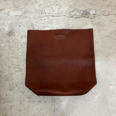 MAKE UP FUDAN 最高級シボ革 レザーバッグ 本革 オレンジ - メルカリ