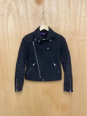 ワイズ YOHJI YAMAMOTO ヨウジヤマモト パイソン柄 デニム ライダースジャケットのサムネイル