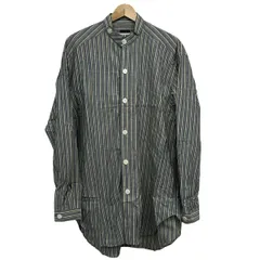 HANAE MORI(ハナエモリ) 長袖シャツ サイズ46 XL メンズ美品  - ネイビー×ライトグレー×グレー ストライプのサムネイル