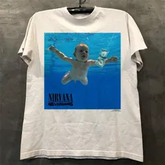 ノーブランド ニルヴァーナ NIRVANA ネバーマインド NEVERMIND バンドTシャツ バンT ホワイト  OG01のサムネイル
