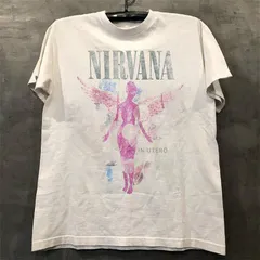 ニルヴァーナ NIRVANA  ピンクの天使 ネバーマインド NEVERMIND バンドTシャツ バンT ホワイト OG02のサムネイル