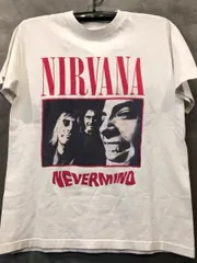 ニルヴァーナ NIRVANA ネバーマインド NEVERMIND バンドTシャツ バンT ホワイト  OG03のサムネイル