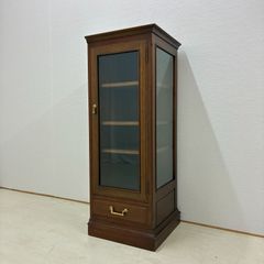マルニ木工 キュリオケース スリム飾り棚 照明付き ビンテージ 自社