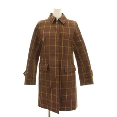 マッキントッシュフィロソフィー MACKINTOSH PHILOSOPHY ステンカラーコート ロング アウター 38 茶色 ブラウン チェック MNJ03-827-50 /YMのサムネイル