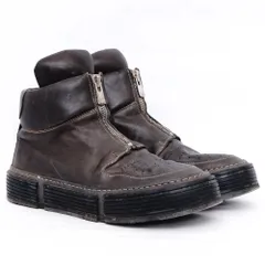 GUIDI GJ03 HORSE FULL GRAIN FRONT ZIP BASKET SHOES サイズ42 ダークグレーのサムネイル