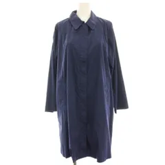 レキップヨシエイナバ L'EQUIPE YOSHIE INABA ステンカラーコート ナイロン ジップアップ 38 紺 ネイビー B1231FCT028 /HNのサムネイル