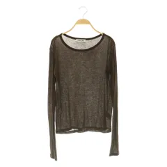 バビロン BABYLONE 25AW シアーツイストフライスクルーカットソー 長袖 ボートネック F ブラウン /MY ■OSのサムネイル