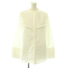 yori ヨリ スカラップ刺繍サマーシャツ 2022SM ホワイト 白 洗える