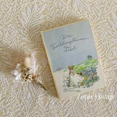 可憐な花装丁のアンティーク詩集 1893年頃 ドイツ語古書 インテリア