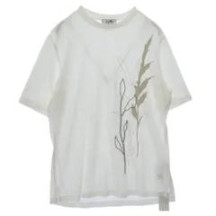 HERMES エルメス 国内正規品 3D ハーバリウム ボタニカル プリント 半袖 Ｔシャツ カットソー ホワイト系 S【美品】【中古】のサムネイル