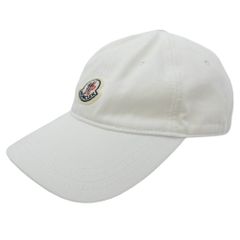 MONCLER ベースボールキャップ ホワイト - メルカリ