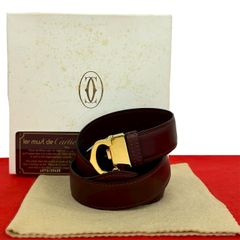 極 美品 箱付き CARTIER カルティエ ヴィンテージ マストライン レザー