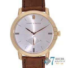 145893 HARRY WINSTON ハリーウィンストン W195279 シャンパン ピンクゴールド レザー（クロコ） 自動巻き 純正ボックスのサムネイル