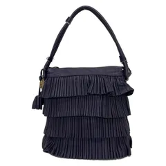 EMPORIOARMANI(エンポリオアルマーニ) ハンドバッグ - パープル フリル/タッセル レザーのサムネイル